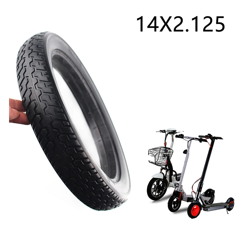 

Solid Rubber Electric tire 14*2.125 Electrombile Solid Tyre 14x2.125 Inflation-free Tire