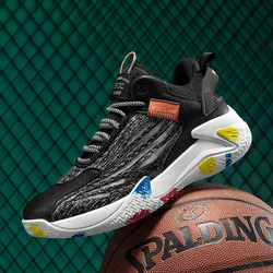 Basketball Shoes Men Lightweight Sport Sneakers Curry Student Athletic Cushion Training Shoes High Top Comfortable Non Slip