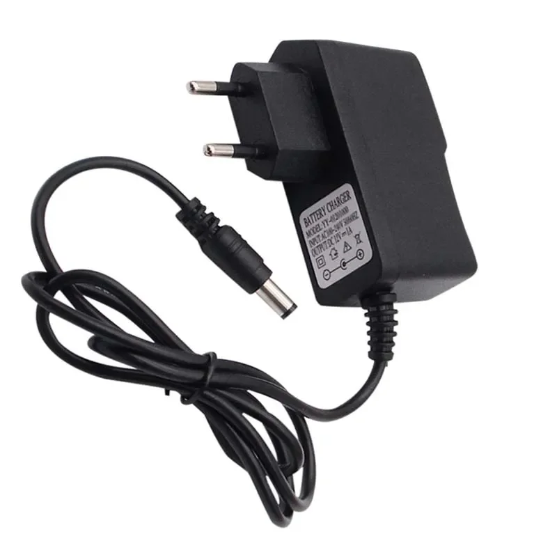 AC 110-240V DC 12V 1A US/EU Plug Converter adattatore per caricabatterie per alimentatore per caricabatterie Radio bidirezionale con striscia luminosa a LED universale