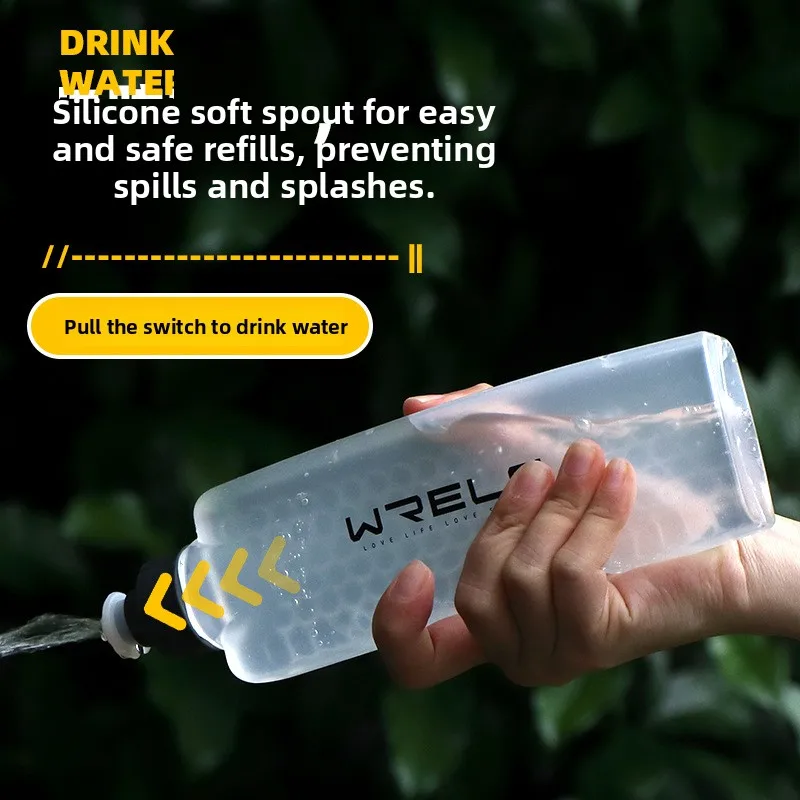 Curved Fit Sports Water Bottle Portable Waist Flask Leakproof Hard Hydration Bottle For Marathon Running Cycling Fitness Outdoor