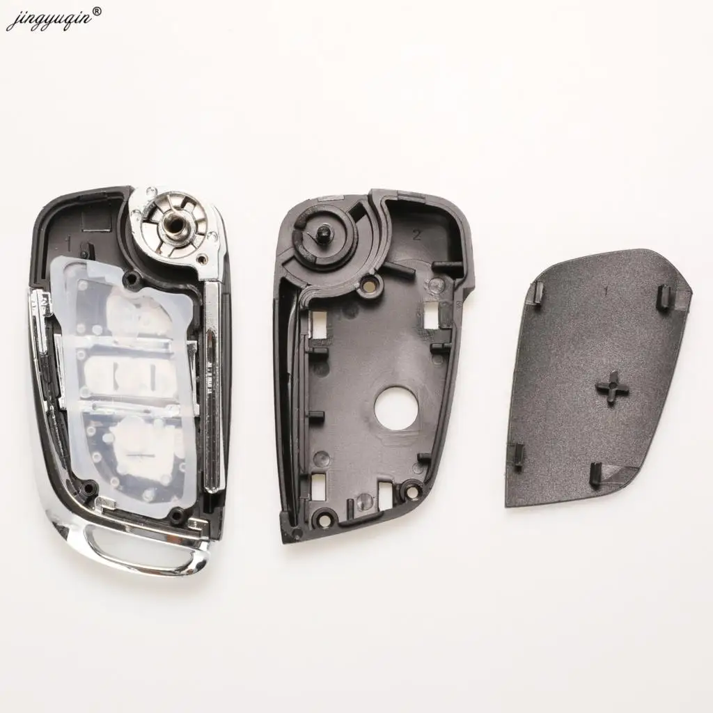 jingyuqin CE0523 Modified Flip Key Shell For Citroen C2 C4 C5 Berlingo Xsara Picasso Peugeot 306 407 807 Partner VA2/HU83 2/3BTN