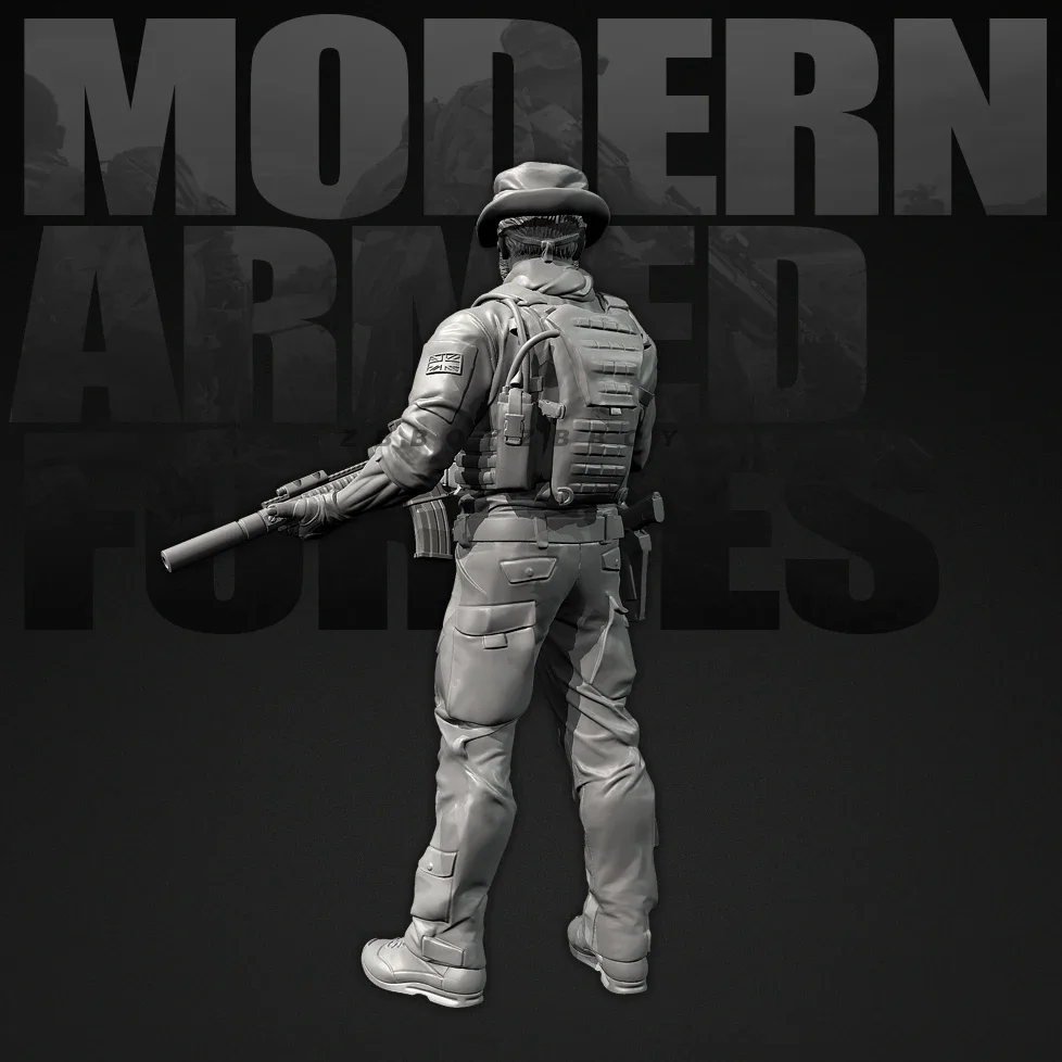 The height of man 25mm 38mm 50mm Resin Soldier colorless and self-assembled TD-7484/3D