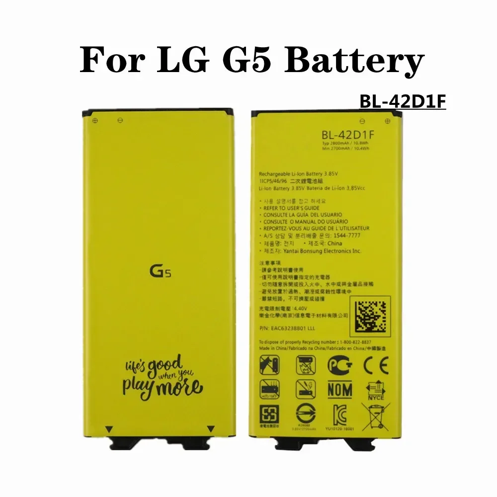 BL-42D1F Аккумулятор для LG G5 VS987 US992 LS992 H820 H830 H831 H840 H850 H868 H860N H960 F700 F700S F700K Телефон