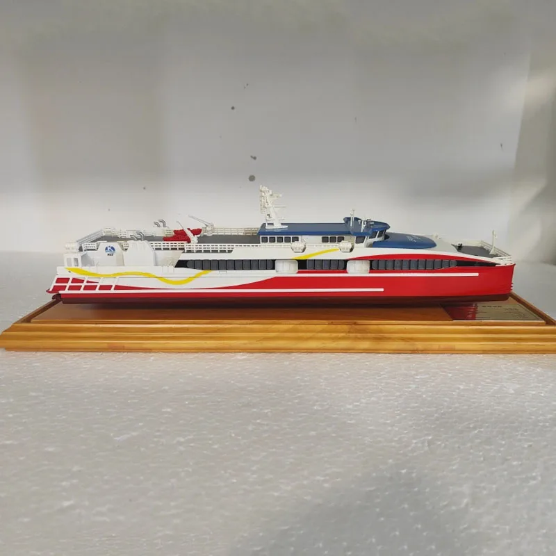 

Simulation Catamaran Cruise Ship Model Finished Ship Model Collection Gift Static Ship Model Decorative Passenger Boat