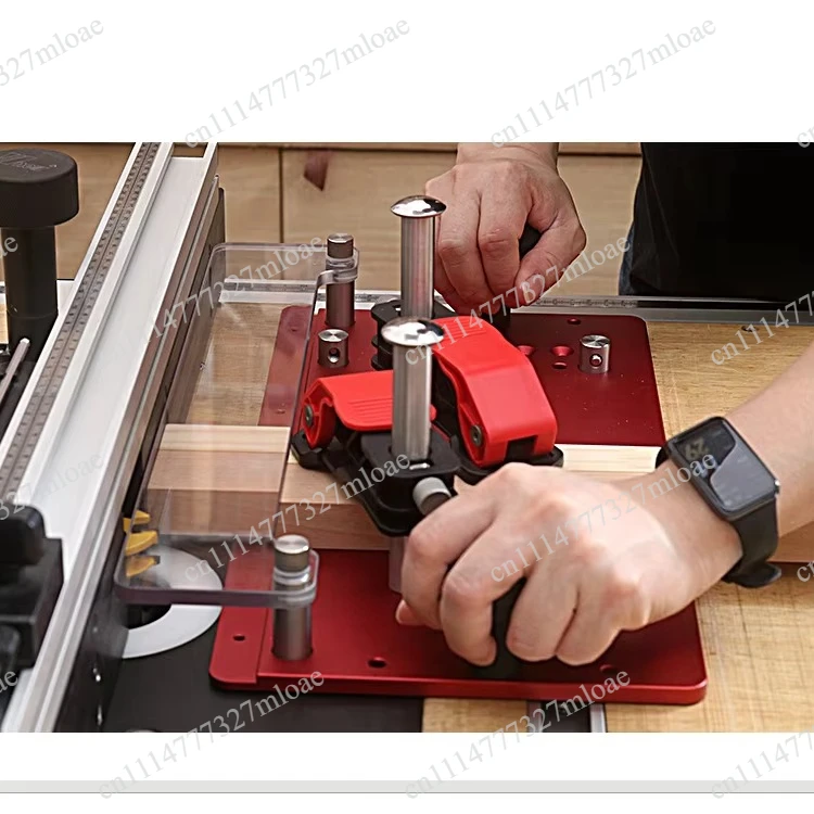 45 degree and 90 degree cutting woodworking push block precision miter gauges for router table joints and band saws