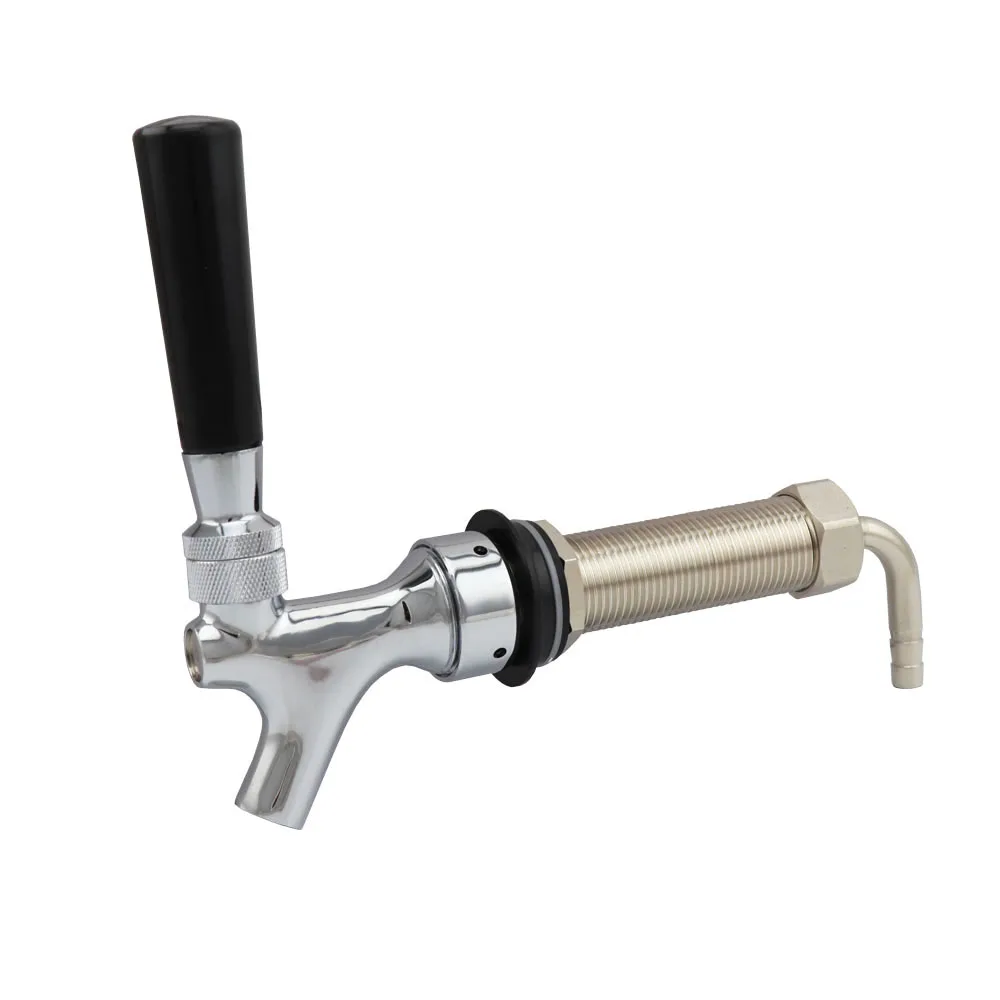 

Standard Draft Beer Faucet Chrome Polished With 92.5mm Long Beer Shank Homebrew Kegging Dispenser Tap