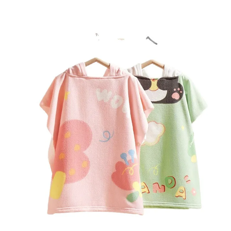 

Детские банные полотенца, накидка с капюшоном, детские халаты, купальные полотенца с капюшоном для новорожденных, носимые плавательные полотенца, халаты