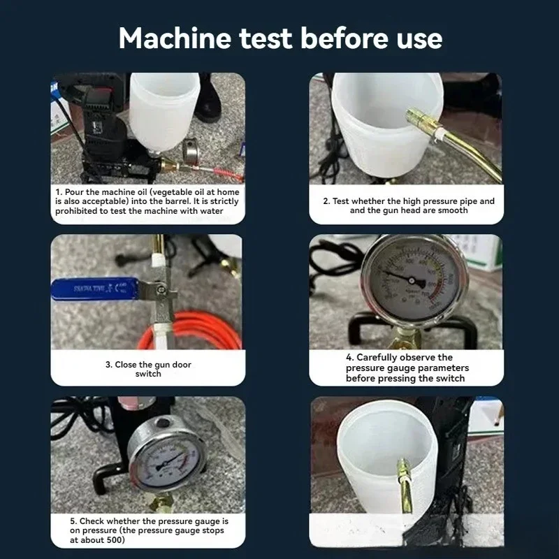 High Pressure Waterproof Grouting Machine Injection Pump for Epoxy Polyurethane Grout Leakage Repair Tool