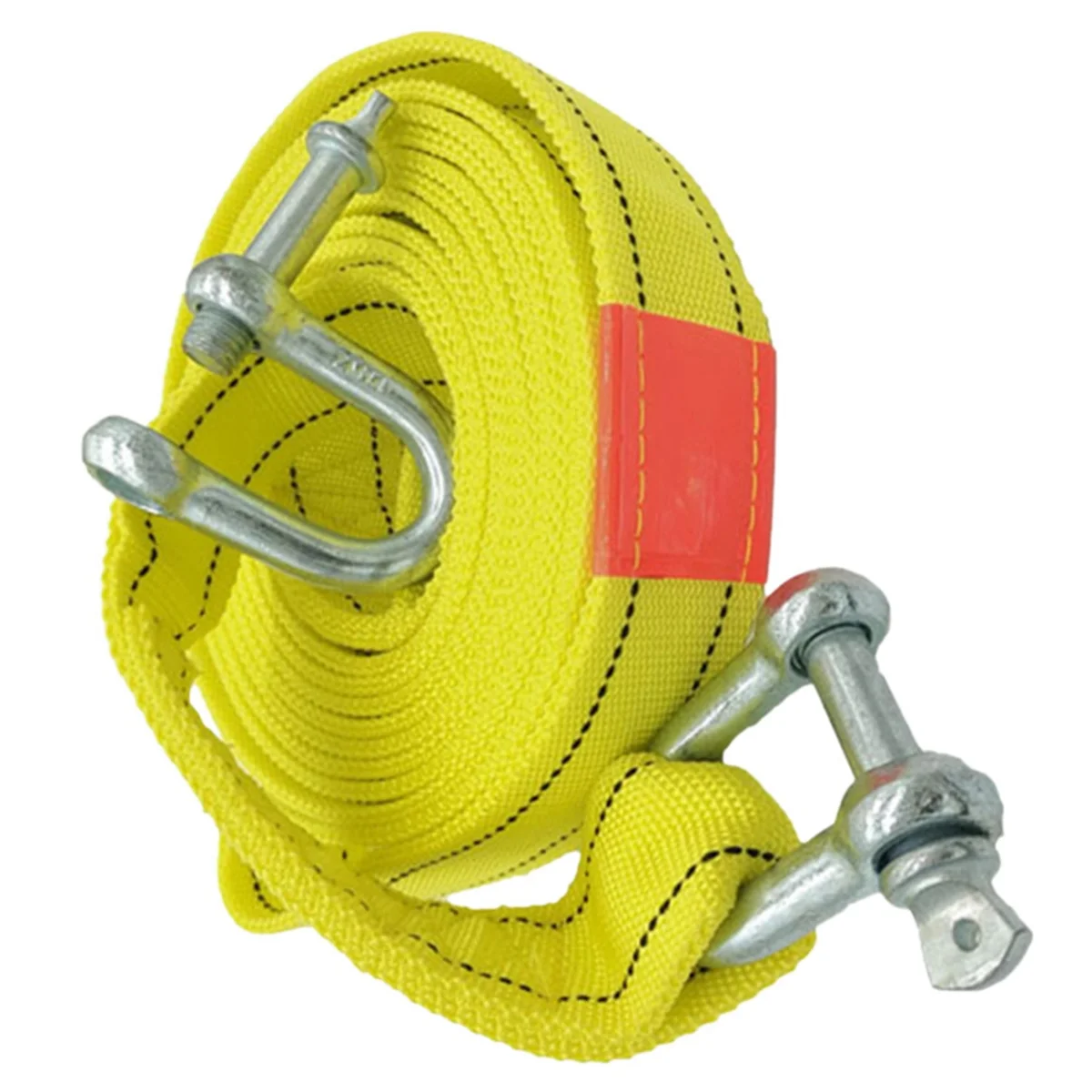 5M/5T Car Electric Winch Rope Off Road Vehicle Tow Rope with U Shaped Hook Tow Strap for Cars Truck Trailer