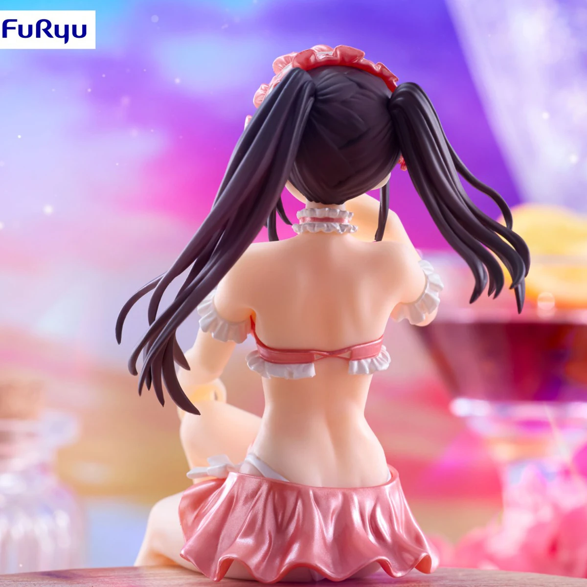 100% figura Original FuRyu Noodle Stopper Date A Live V Tokisaki Kurumi figura de Anime figura de acción Kit de modelismo regalo de cumpleaños