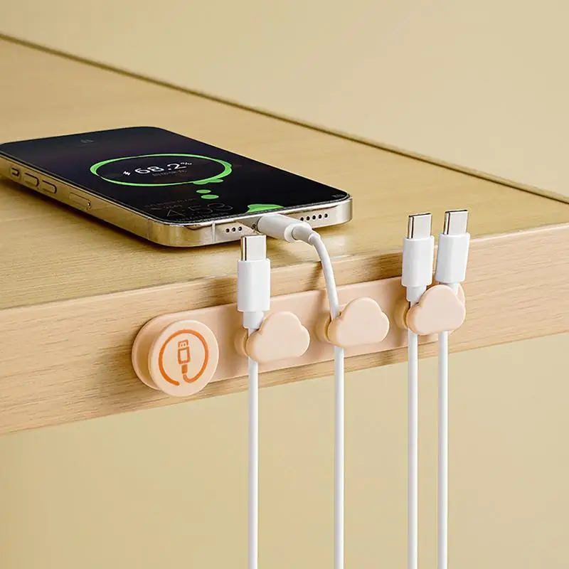 Cable Organizer Management Clips Cable Winder Adjustable Cord Holder Keeper Organizer for Home Office Cable Organizer Holder