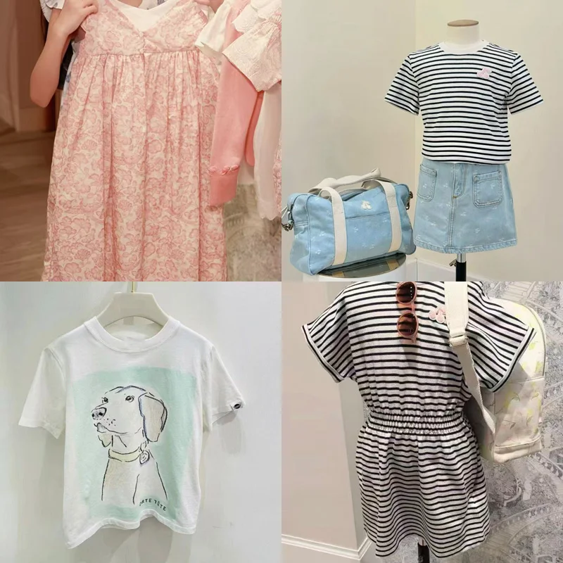 

Предзаказ (апрель) 2026: Летний комплект детской одежды BP для девочек и мальчиков, размеры 4a-14a, футболки для мальчиков, комплекты платьев для девочек