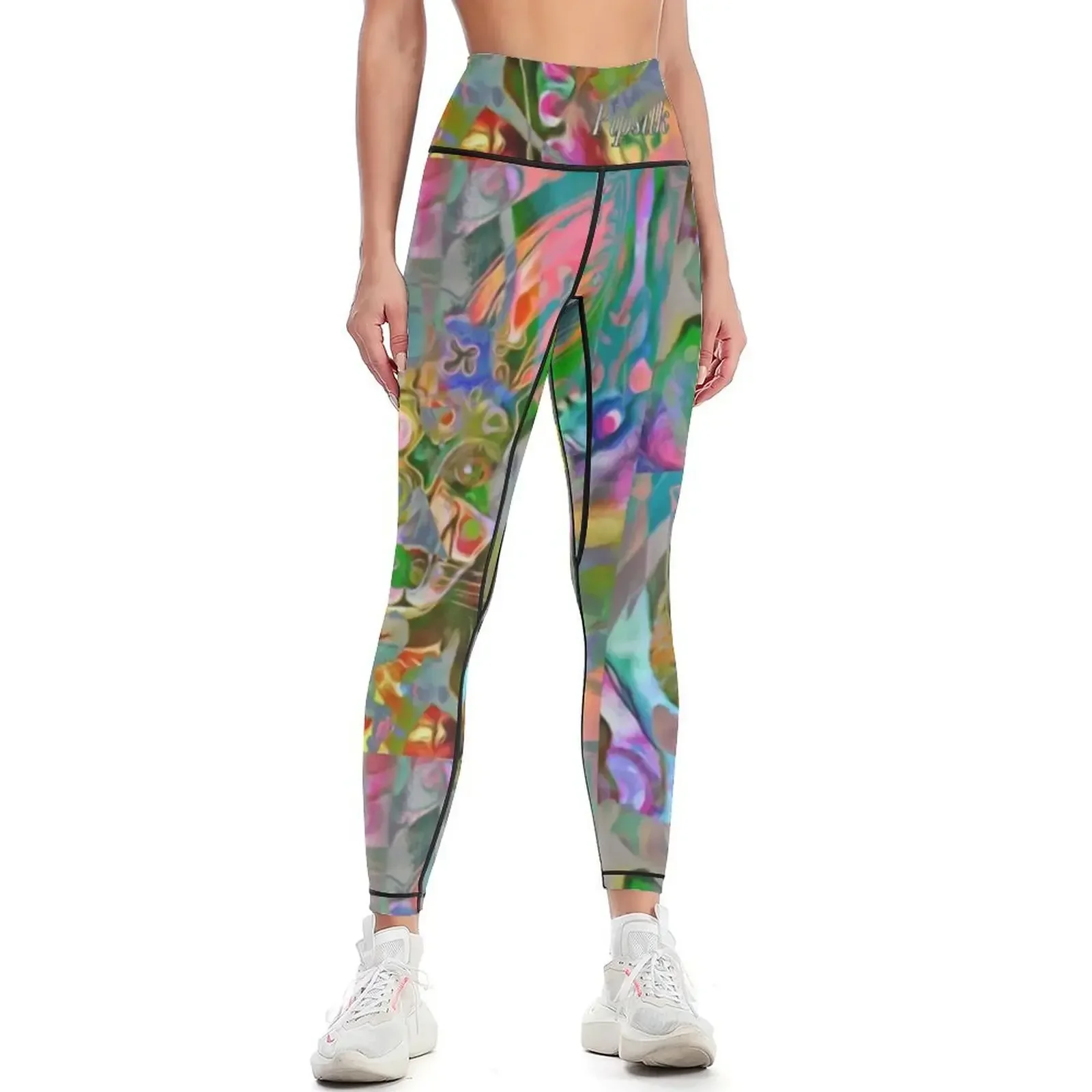 funky pup blend Leggings for girls Women's sports sport legging exercise clothing for Womens Leggings