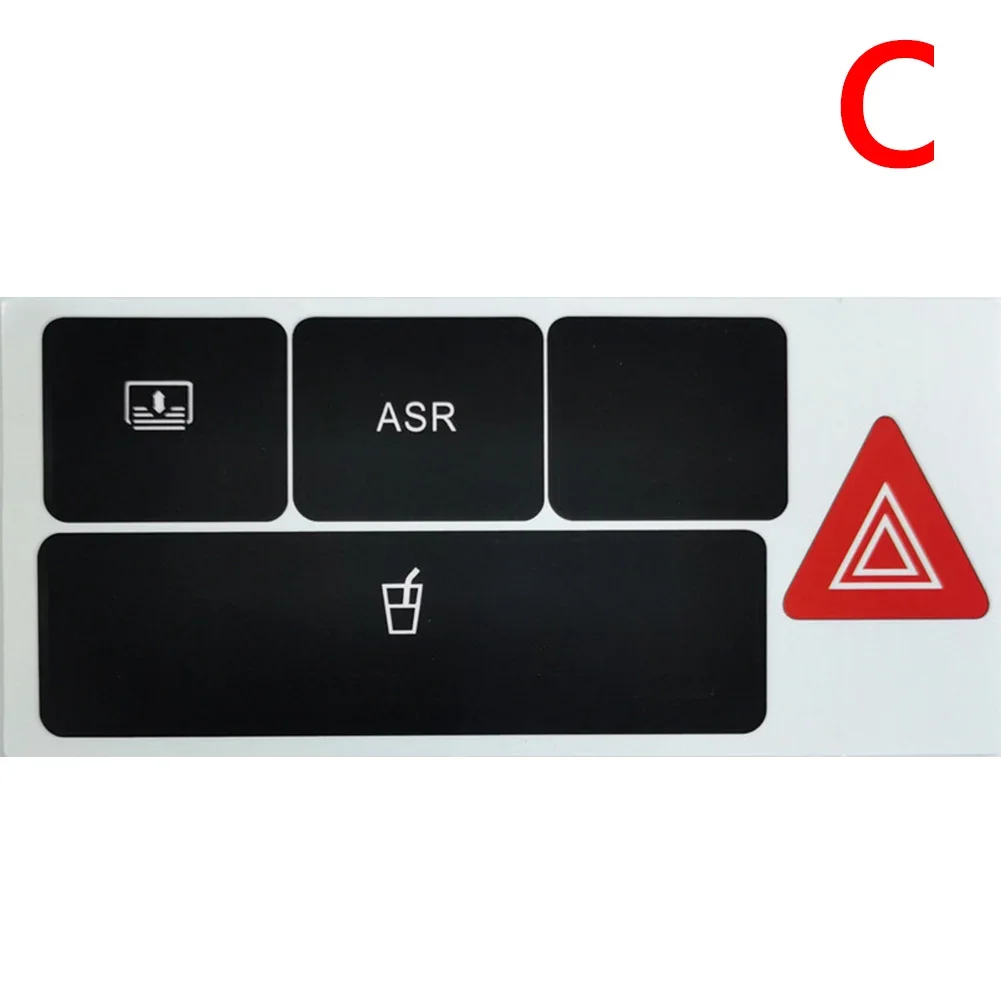 Car Button Repair Stickers Trim Sticker Cup Holder Stickers Repair Button Knob Switch Interior Decoration For Audi-A6 C5 98-04