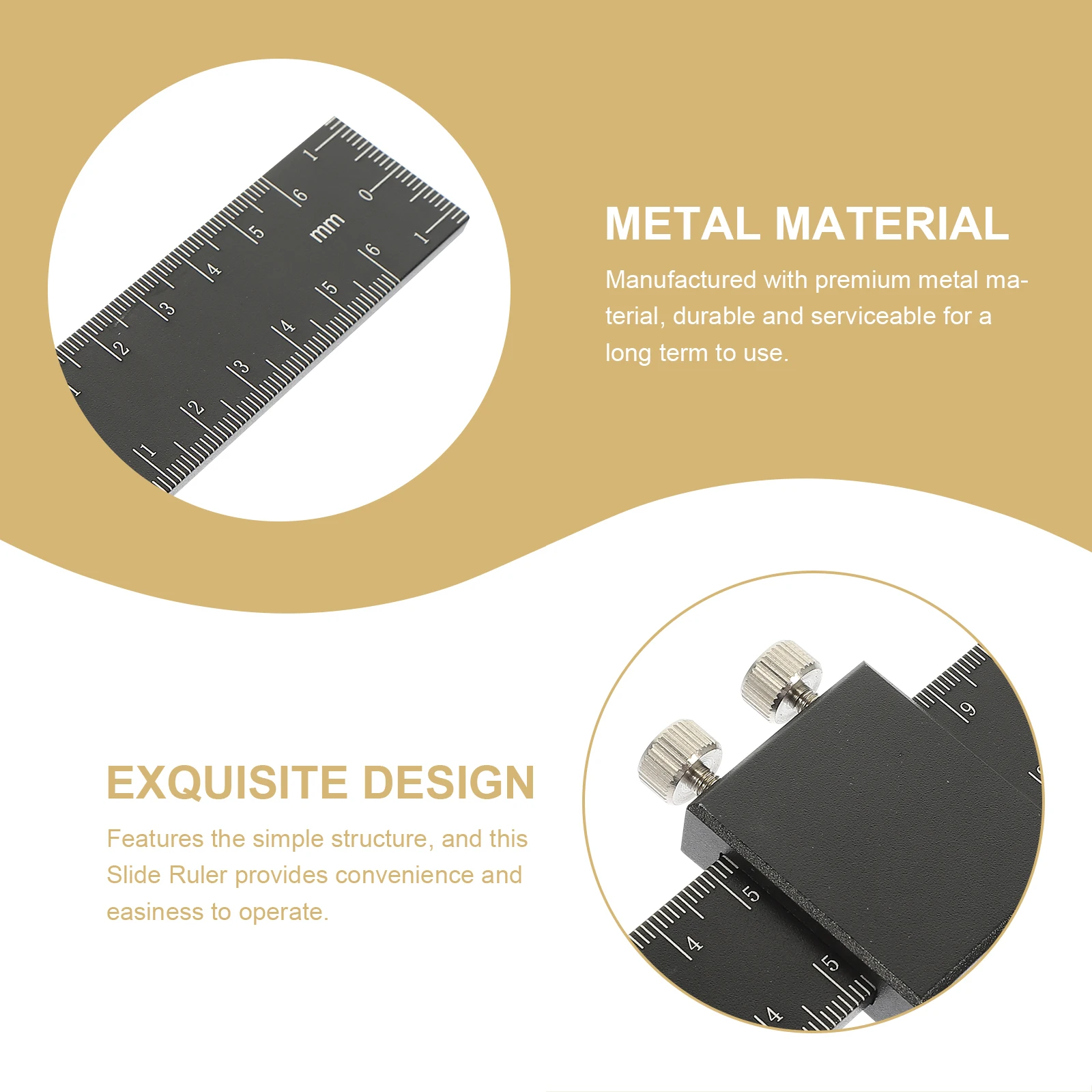 

Slide Rule Woodworking Measuring Tools Adjustable Sliding Ruler Metal Folding Slider Carpentry Marking Premium Durable Long Term