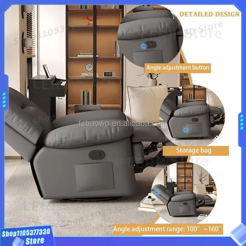 Adjustable Massage Lounge Chair Premium Comfort Space Capsule Single Sofa for Home Relaxation Modern Design Ergonomic Support