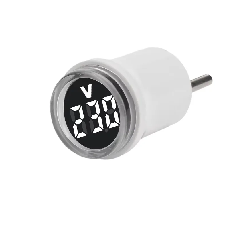 AC50-500V LED Digital Voltmeter Ammeter Mini Voltage Tester Monitor Voltage Ammeter Detector Voltmeter Indicator European Plug
