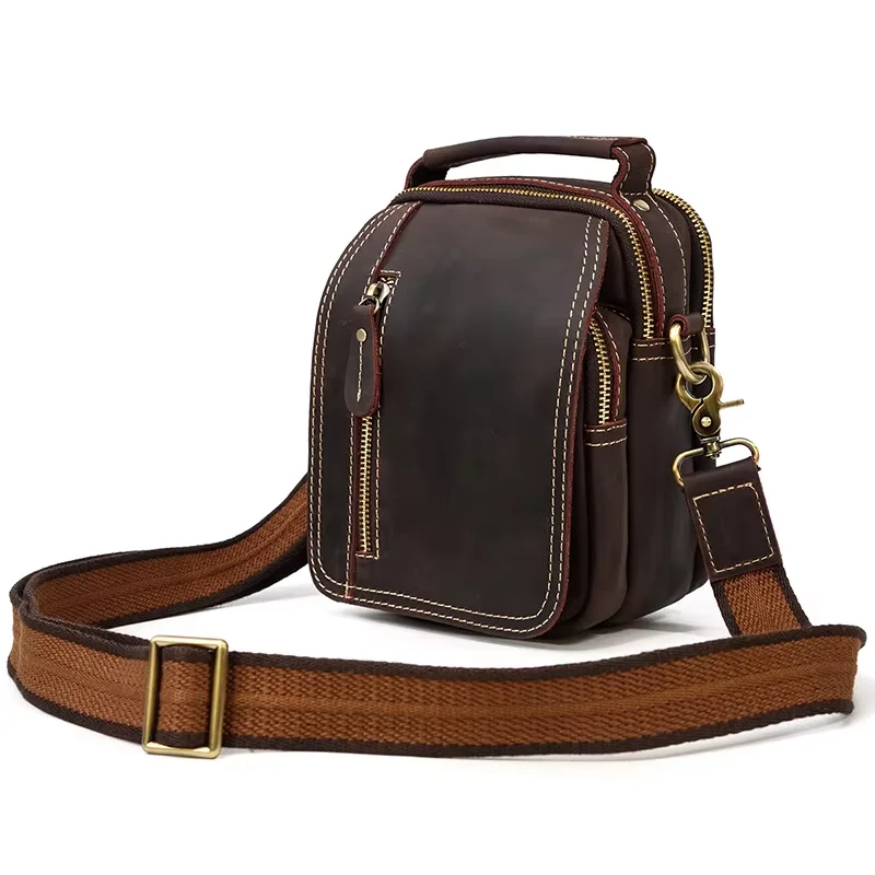 new-retro-waist-bag-leather-multifunctional-shoulder-bag-crossbody-bag-luxurious-handbag-casual-men's-bag-trend