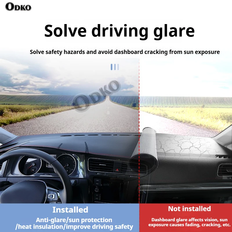 Car Dashboard Mat Avoid Light Sun Shade Pad Cover Anti-UV Protective Carpets For Chevrolet Sonic / Aveo 2016 2017 2018 2019 2020 view 5