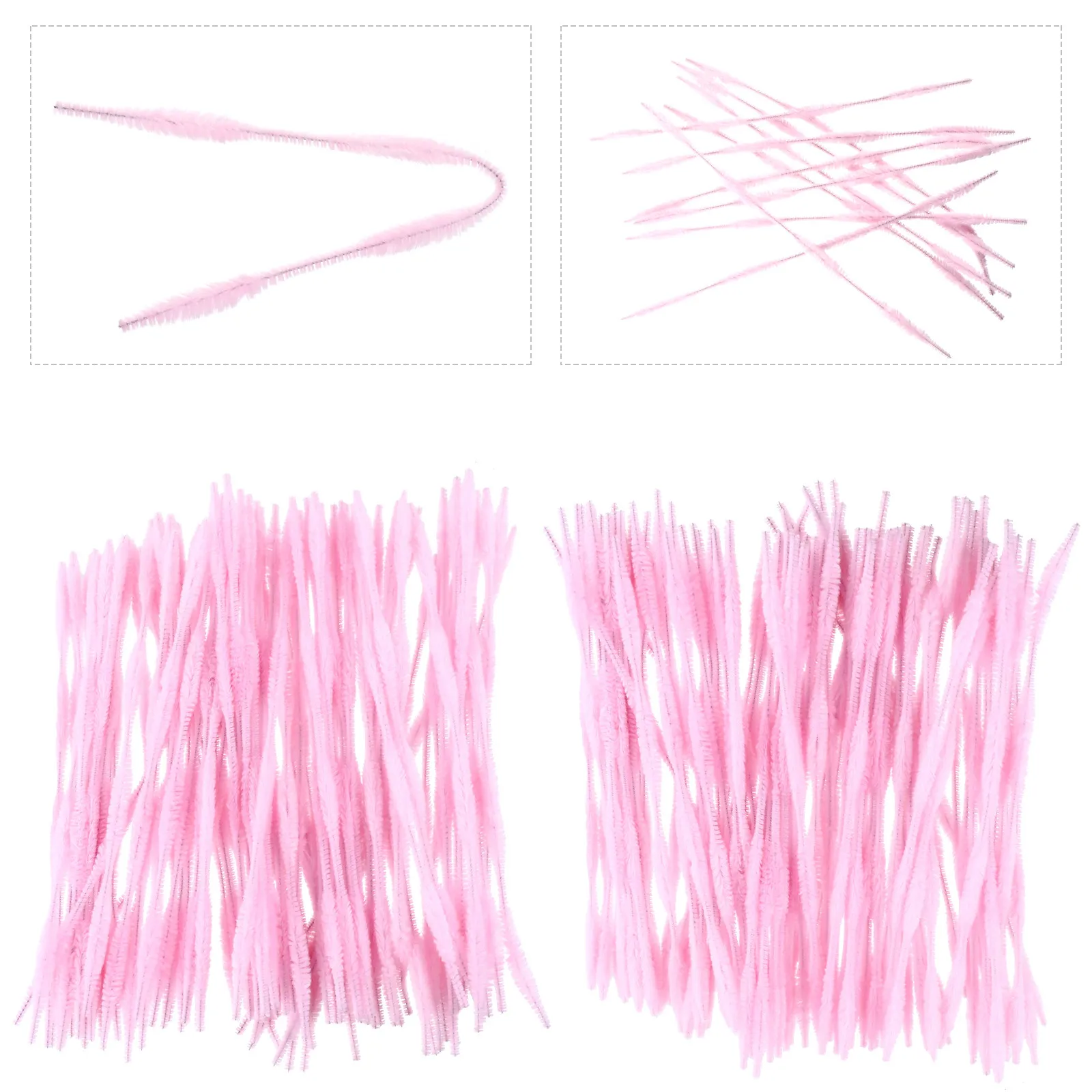 200Pcs Colorful Twistable Stems Polyester Iron DIY Craft Kit Stimulates Creativity Imagination Hands on Skills Art Making