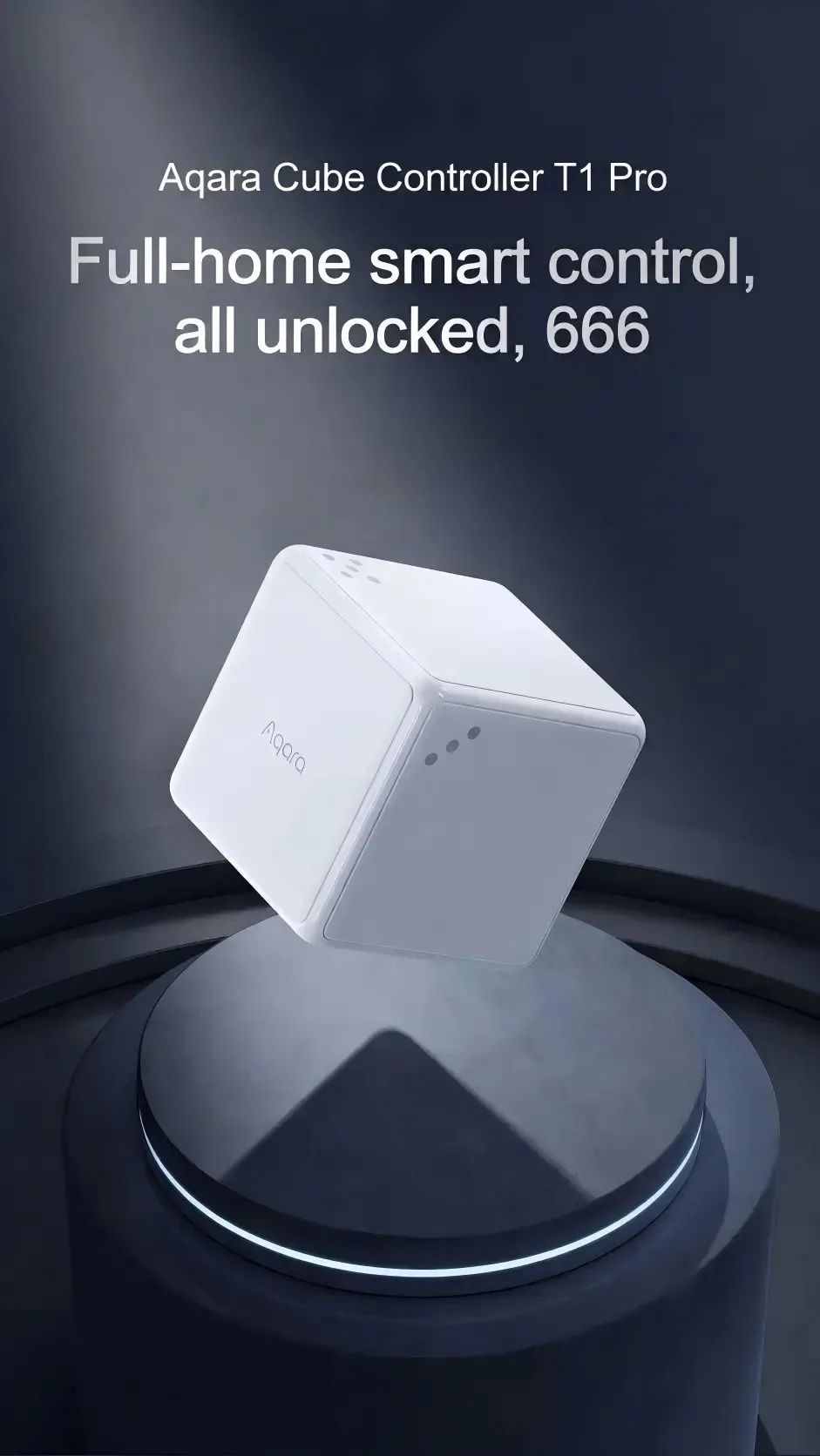 Aqara Magic Cube Controller T1 Pro Zigbee3.0 Multifunktionaler Smart Home Drahtloser Fernbedienungsschalter 6-Seiten-Steuerung für Homekit APP – Detail 1