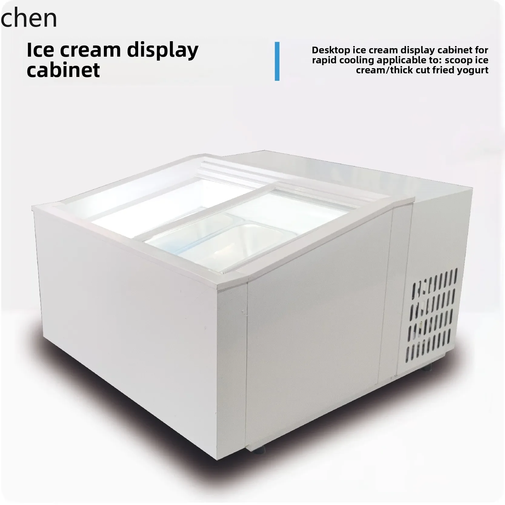H20- ice cream display cabinet desktop ice cream cabinet tricycle stall freezer