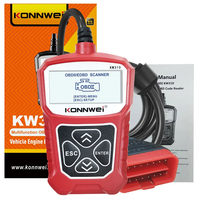 KONNWEI KW310 OBD2 Car Diagnostic Scan Tool Automotive OBD 2 Scanner Code Reader  Check Engine Light Scan Tool