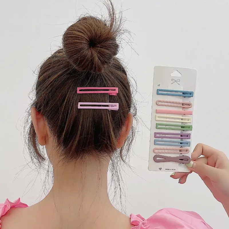 7/10/11 Stück bunte Haarspangen für junge Frauen und Mädchen, verschiedene rechteckige Haarspangen, Seitenklemmen, mehrere Entenschnabel-Haarklammern – Detail 2