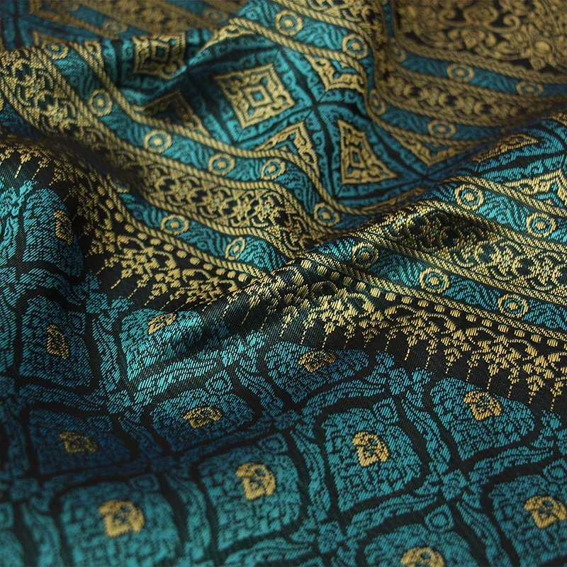 1 متر جنوب شرق آسيا الجاكار النسيج العرقية التقليدية نمط تايلاند داي الجاكار الملابس النسيج أنبوب تنورة DIY بها بنفسك الخياطة القماش