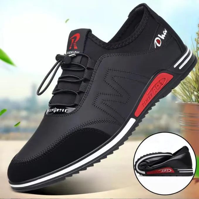 2023 Men\'s Casual Sports Shoes New Spring Summer Slip-on Shoes Fashion Platform Running Shoe Comfortable Breathable Men Shoe