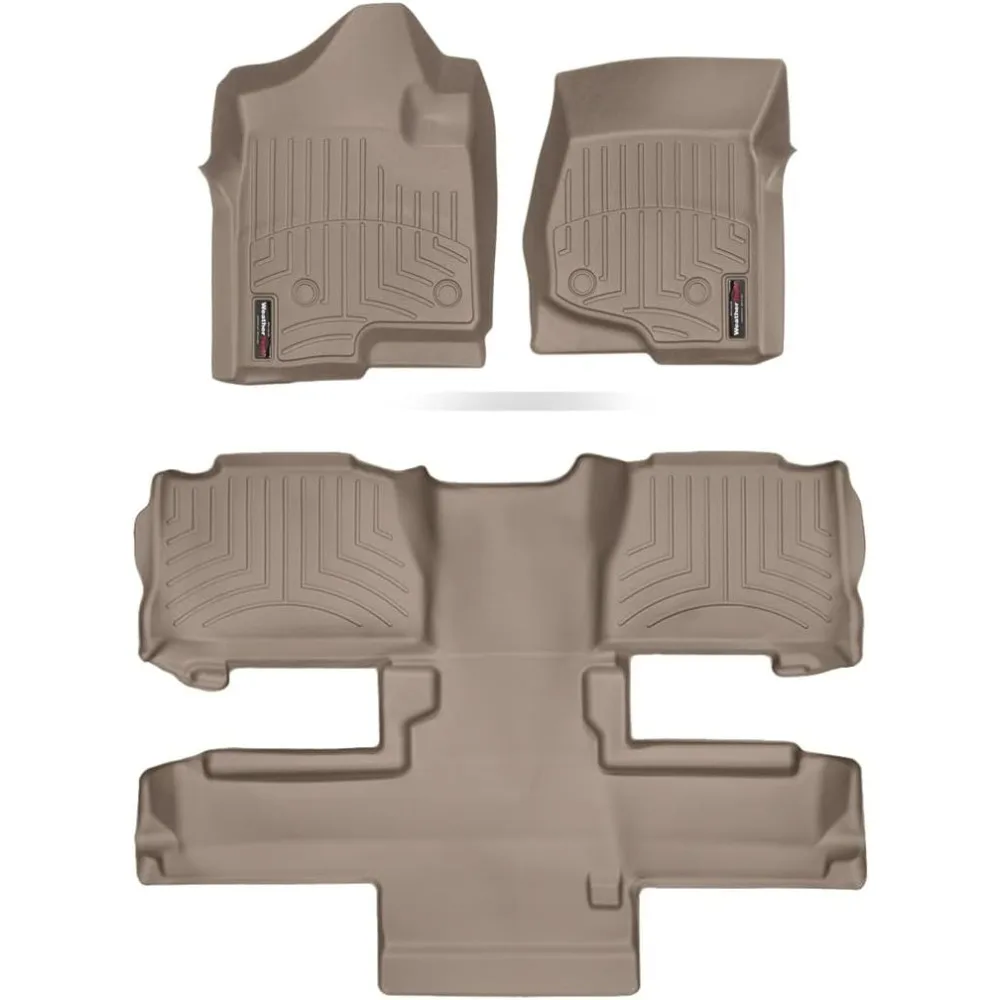

Custom Fit FloorLiners for Tahoe, Yukon - Complete Set (1st Row, 2nd and Row Aisle) (450661-452353), Tan