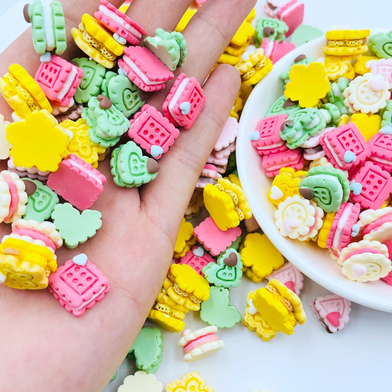 20 Pcs New Kawaii Cute Mini Cartoon Cake Flat Back Resin Cabochons Scrapbook Diy Party Hairpin Accessories Craft A63