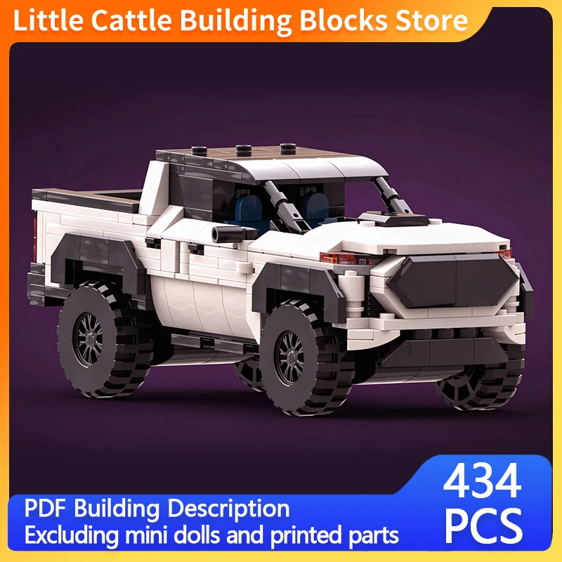 City Car Model MOC Building Bricks Off-Road Pickup Truck Modular Technology Gifts Holiday Assemble Toys Suit Display
