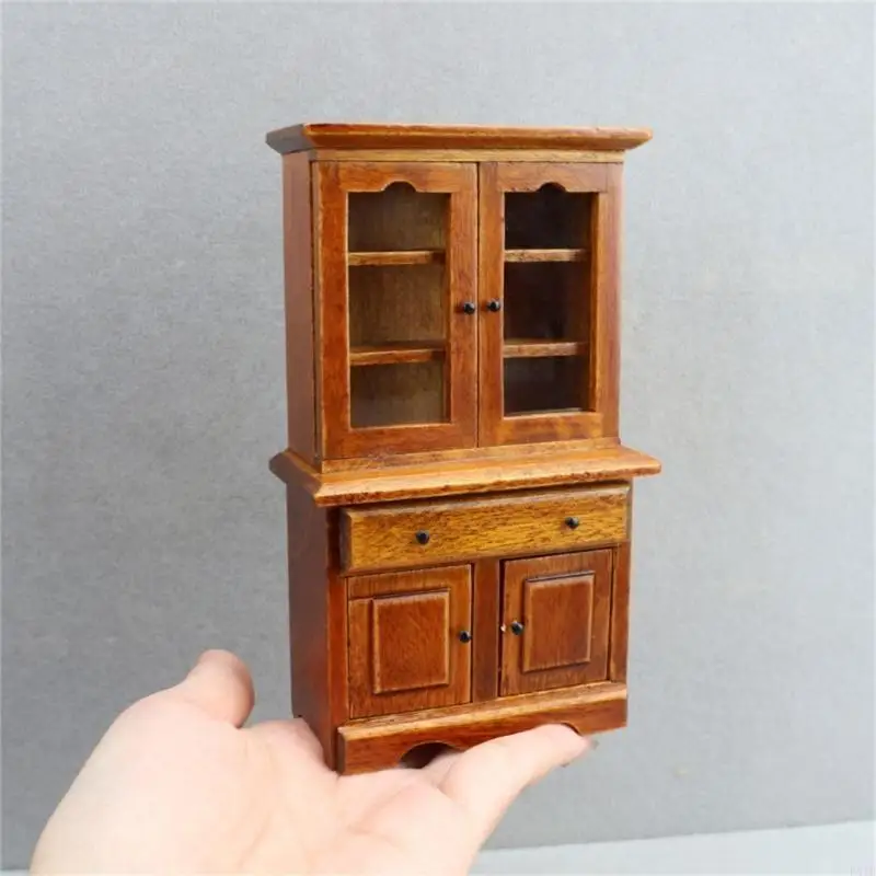 

1/12 Dollhouses Bookcase Storage Cabinet for Miniature Collector Scene Decors P31B