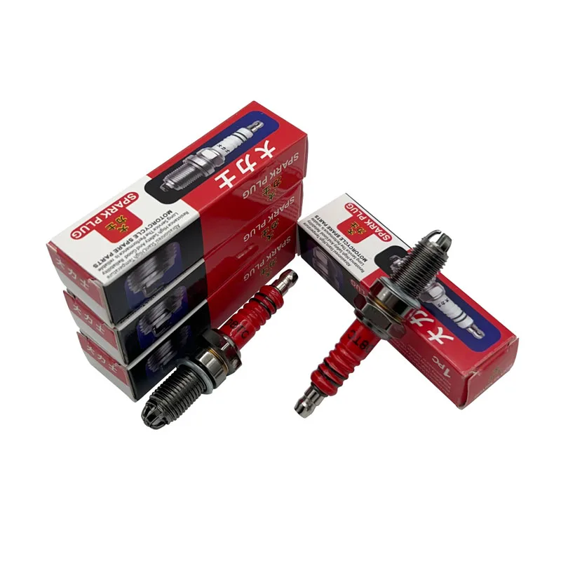 Bougie d\'allumage de moto Super D8TC à trois électrodes 125cc pour DR8EA D8EA DR8EIX DPR8EA-9 DPR8EIX-9 festin 24 X24ESR-U HG22 X5CC R6J 1PC