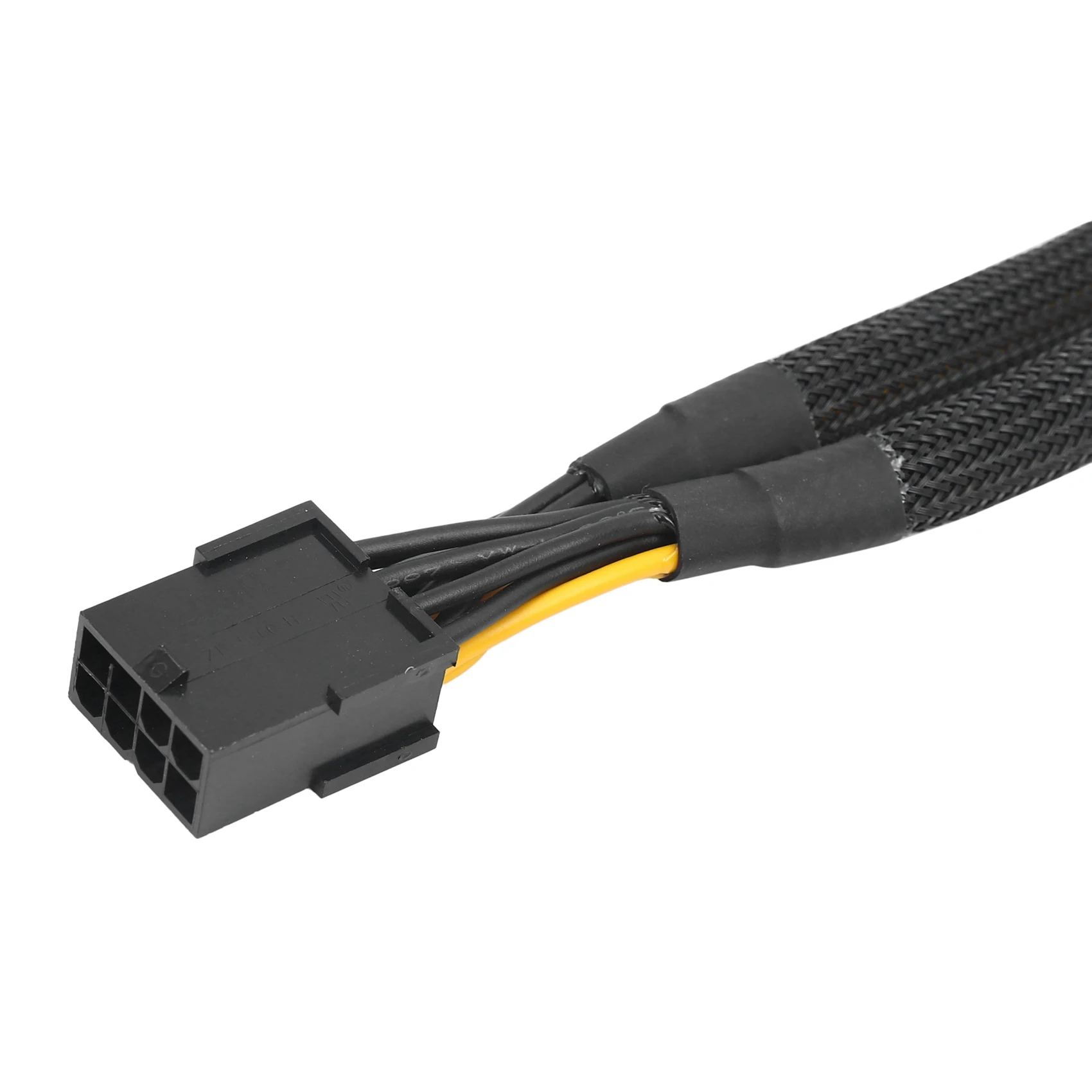 5PCS GPU Pcie 8 Pin Female To Dual 2X 8 Pin(6+2)Male PCI Express Power Adapter Braided Y-Splitter Extension Cable,20Cm-BCBW