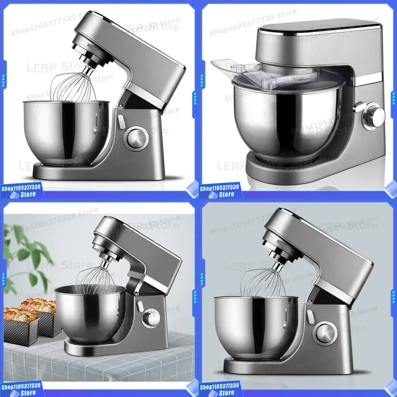 4.5L Die Cast Aluminum Electric Vertical Mixer Multifunctional Dough Kneading Machine For Home Baking Food Preparation