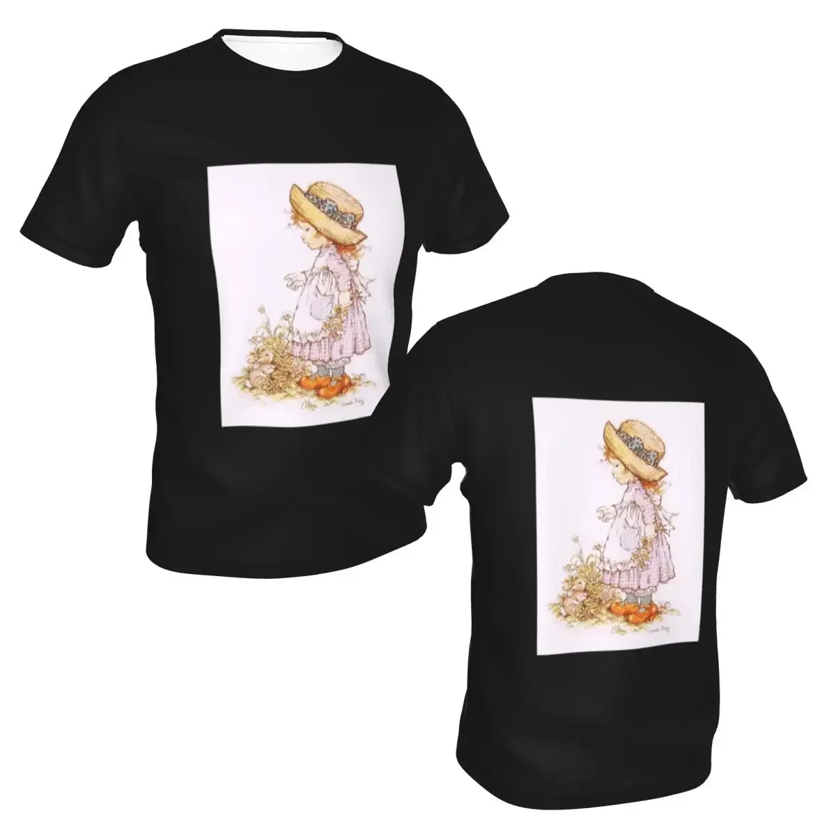 polyester Sarah Kay Swing Girl T-Shirt Men's Classic T Shirt Men O-Neck Summer Shirts Tops