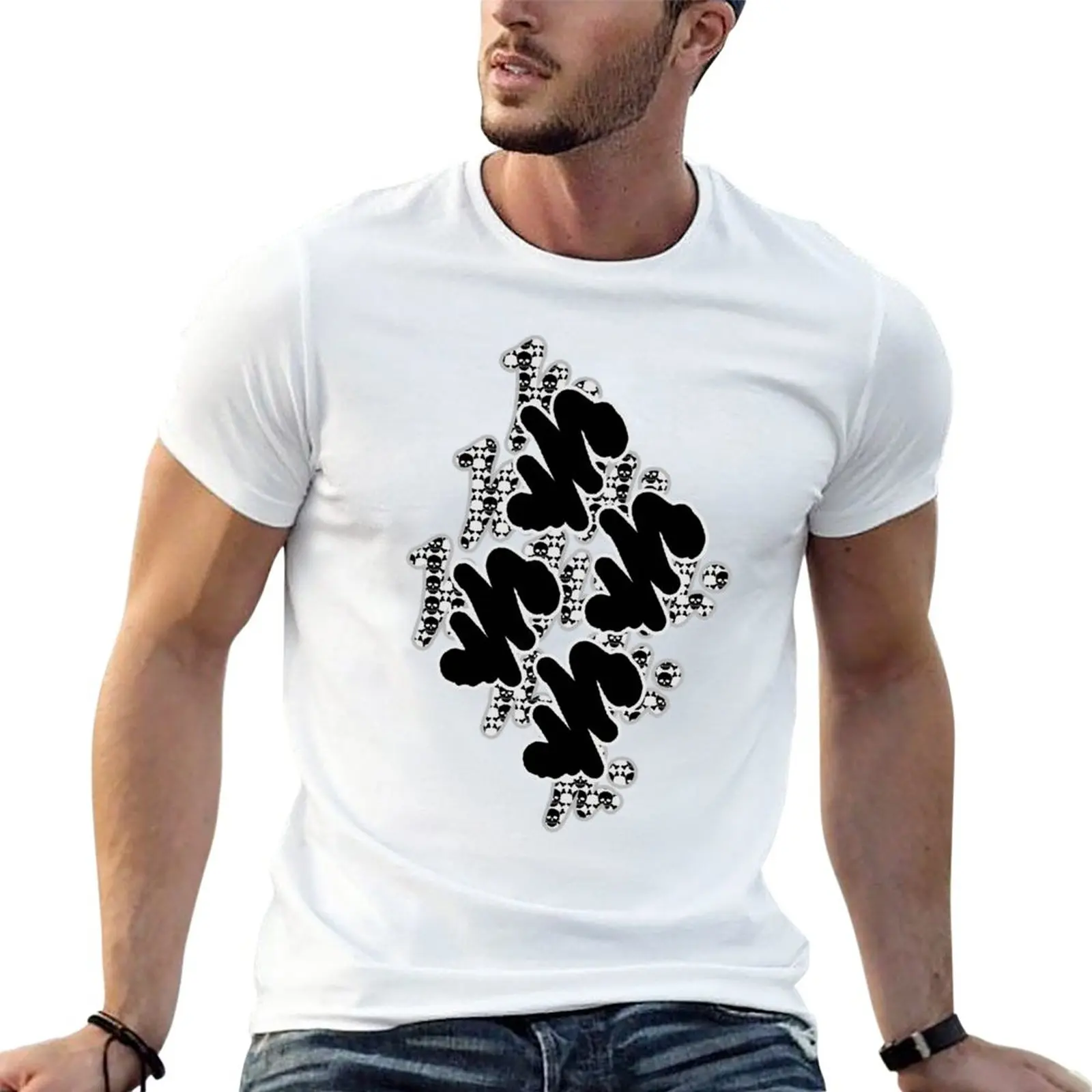 Tagging 5 T-Shirt Short sleeve tops graphic t shirts summer top black t-shirts for men