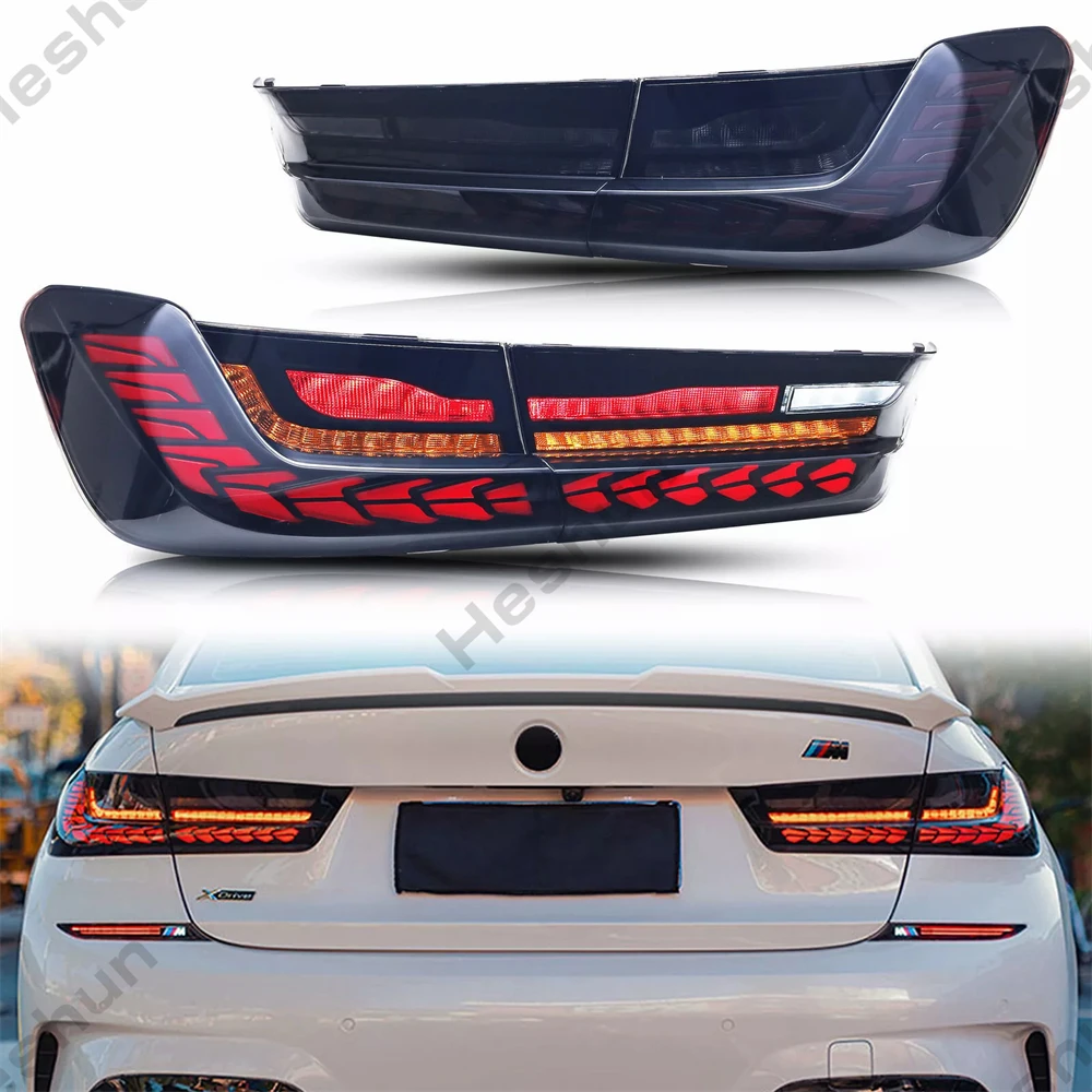 

Pair GTS LED Tail Lights For BMW 3 Series G20 G80 M3 330 340i 320i 325i 2019-2024 Taillamp Taillight Rear Brake Lamps Dynamic