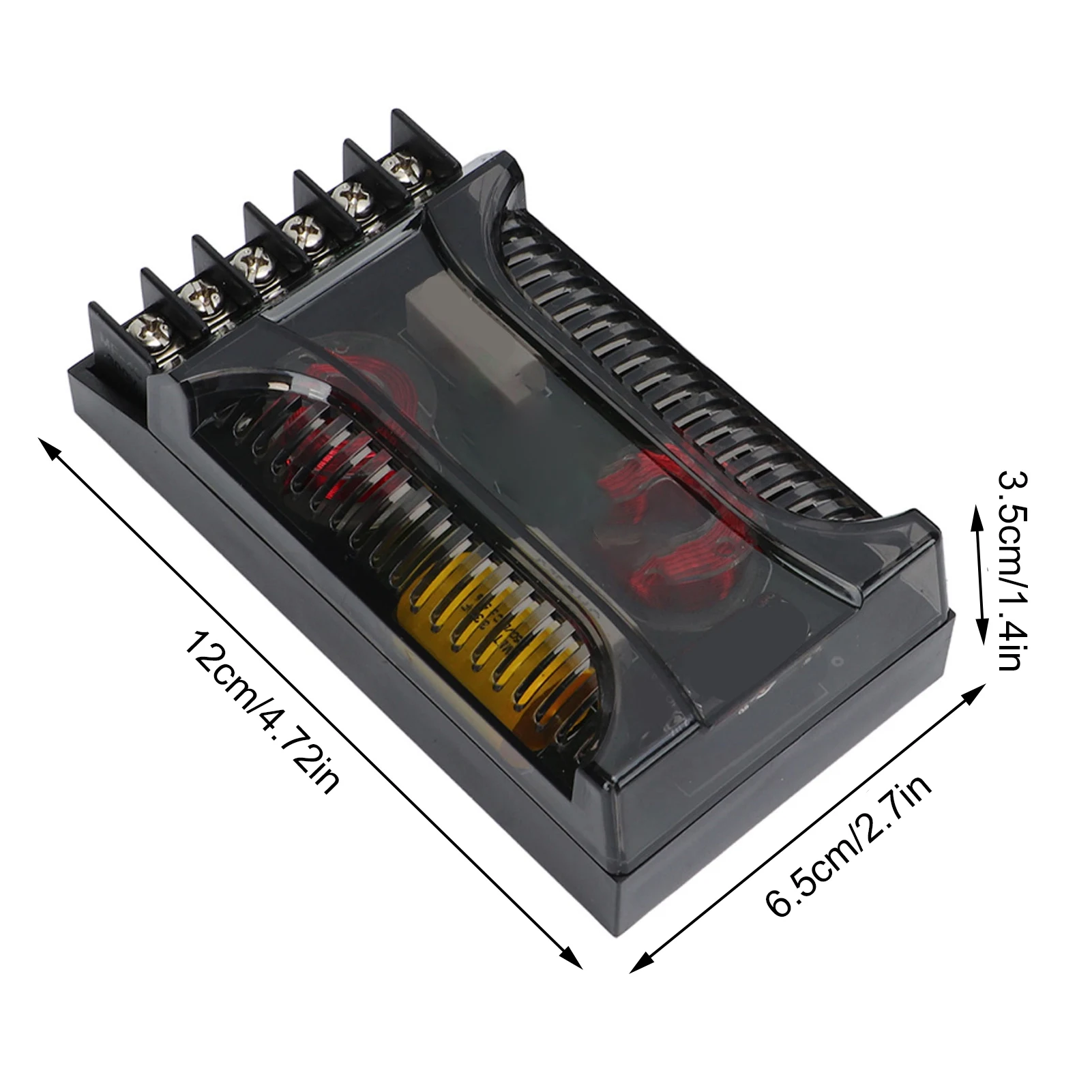 2 قطعة 2-Way سيارة الصوت كروس العالمي المتكلم مقسم التردد مع حماية التيار الزائد #6