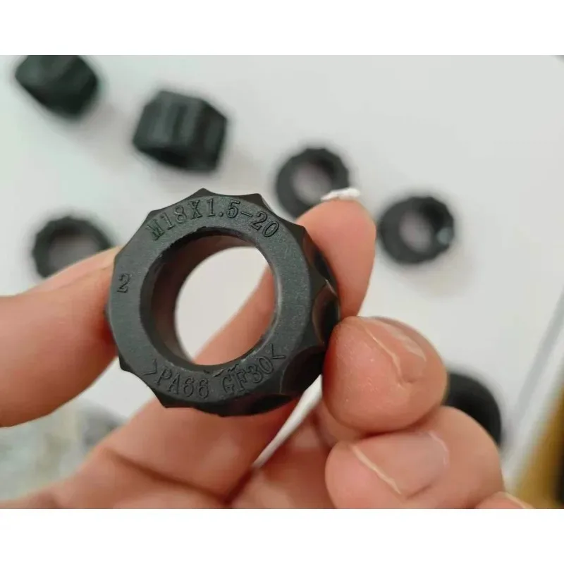 R900029570 Solenoid Valve Coil Lock Cap 029570 PA6GF30HT Hydraulic Equipment Replacement Nut Cover