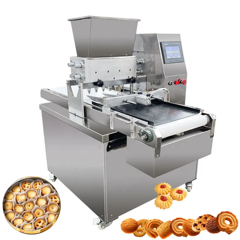 Automatic Cookies And Biscuit Making Machine Stainless Steel Cookie Shape Machine Electric Cookie Dropping Machines Mini