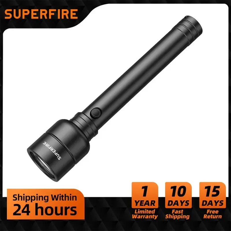 superfire lanterna led recarregavel luz de flash poderosa tocha manual de alta potencia impermeavel 20w 2000 lumen y16 8000mah 01