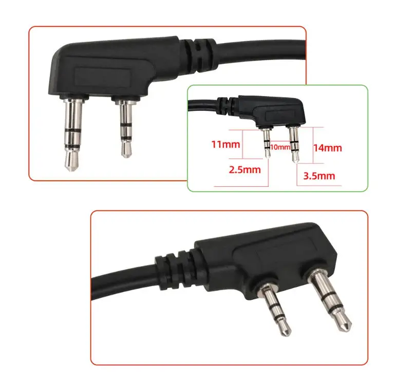 2-Pin Tactical Covert Acoustic Tube Earpiece Headset For Kenwood Puxing Wouxun Baofeng UV-5R Two Way Radio Noise Cancelling