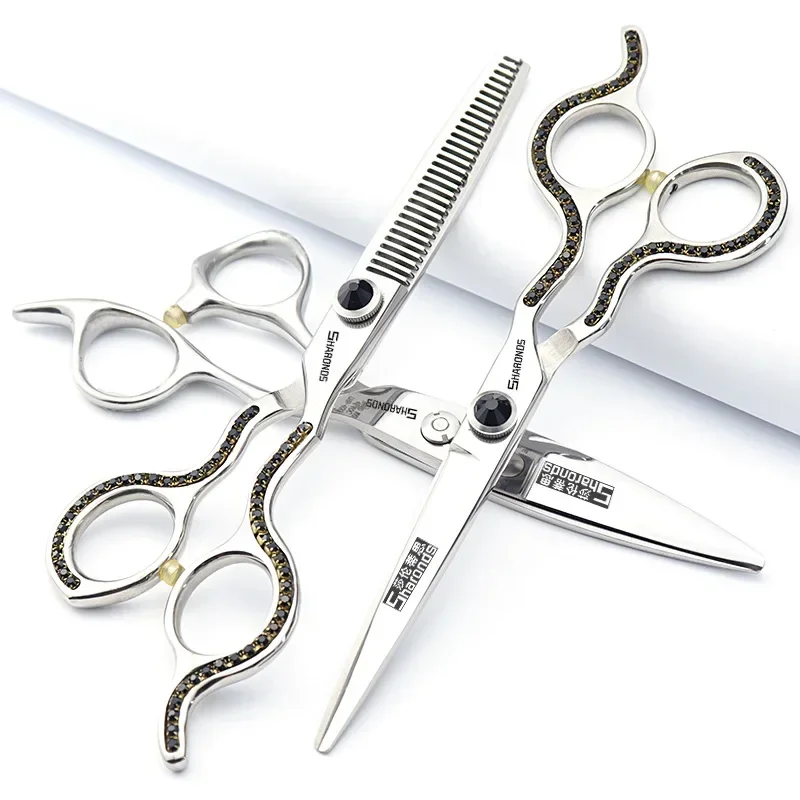 

Hairdresser Japanese Original Hairdressing Set Flat Scissors V-tooth Dental Scissors Hairdresser