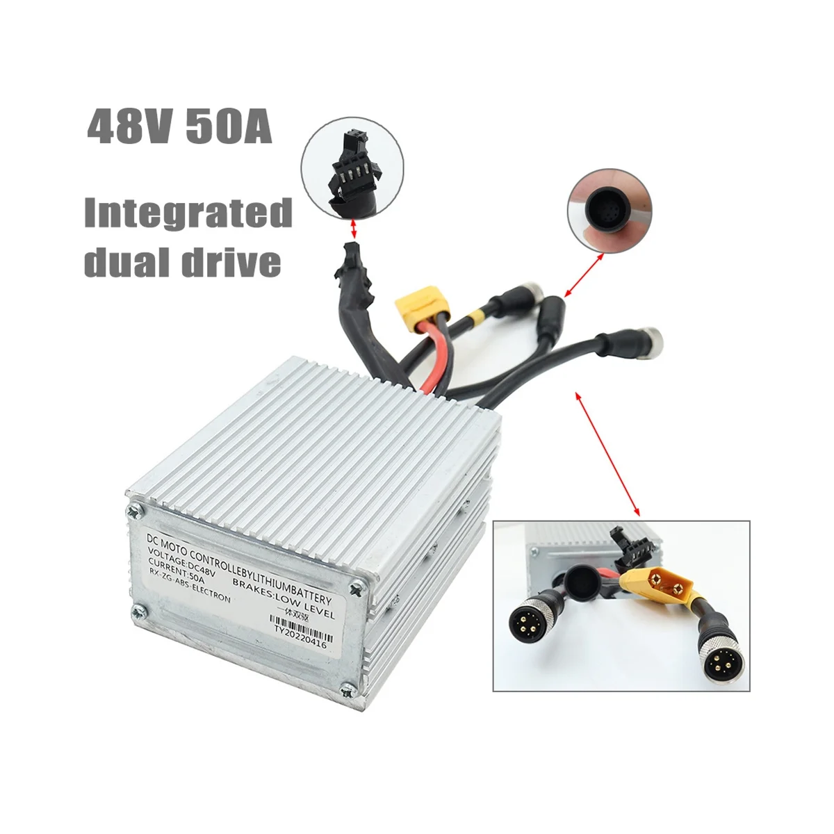 48V 50A Dual Drive Controller+Dashboard Meter for G-Booster Electric Scooter Integrated Dual Drive Controller