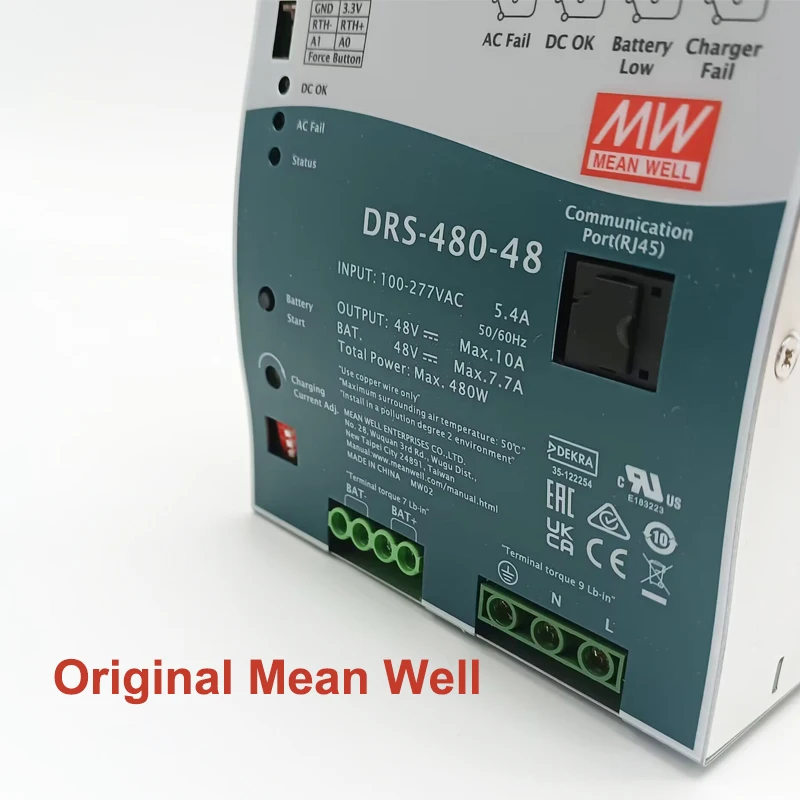 480W 10A AC DC Smart Security Power Supply DIN Rail 48V Uninterrupted UPS Backup For Security Camera System Industrial Pro