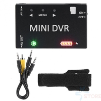 Mini FPV DVR Module NTSC/PAL Switchable Built-in Battery Video Audio FPV Recorder for RC Models Racing FPV Drone Airplane UAV