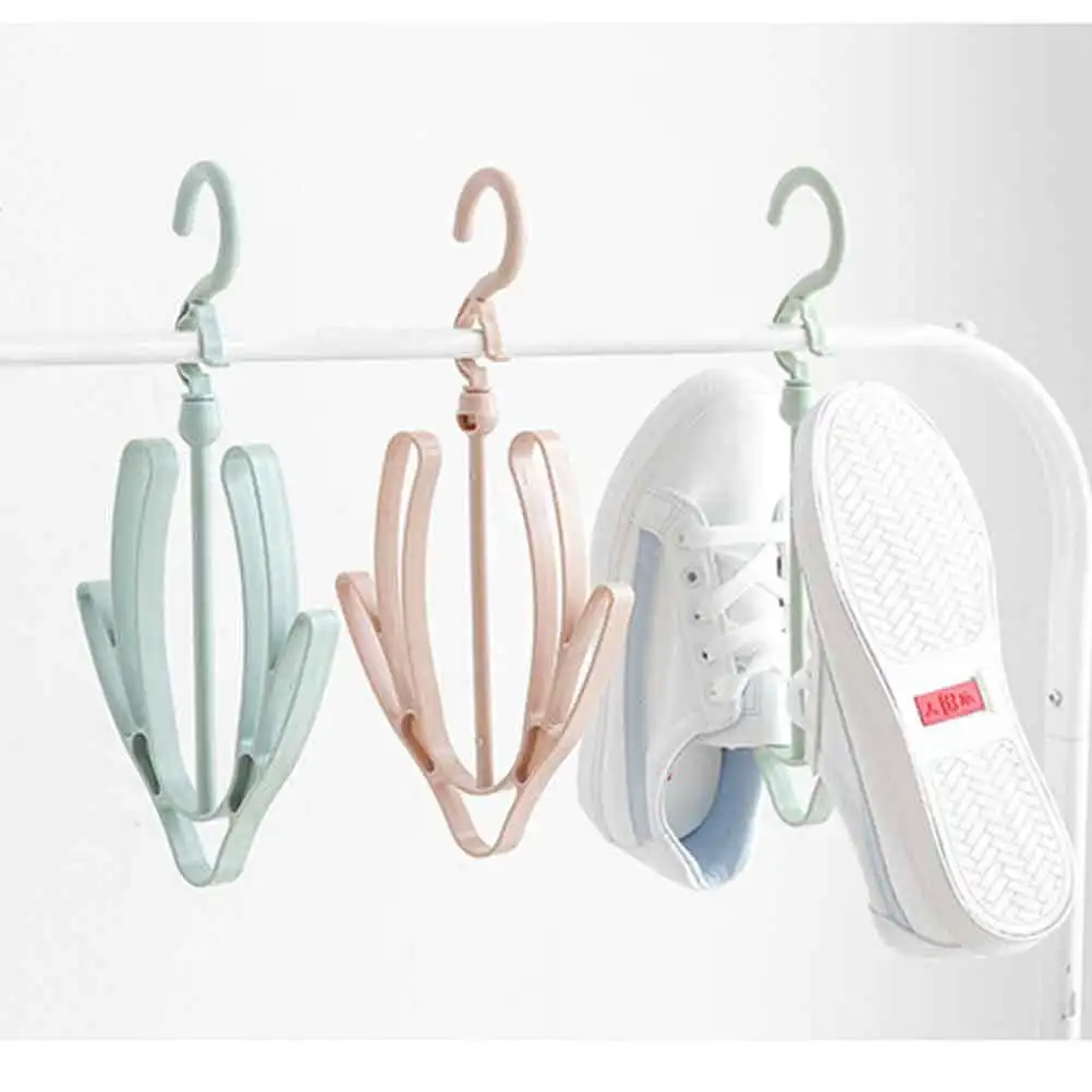 4Pcs Shoes Drying Rack Plastic Boot Shaper Prevent Deformation Fast Dry Moveable Shoes Accessories Hanging Shelf